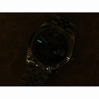 Rolex DateJust II 126234 41mm 904L Fluted Bezel Green Roman Marks Grey Dial Jubilee Bracelet BP A3235
