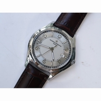 Fiftysix 40mm White & Blue Dial Leather Strap A1326 ZF