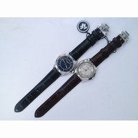 Fiftysix 40mm White & Blue Dial Leather Strap A1326 ZF