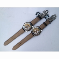 Fiftysix 40mm White & Blue Dial Leather Strap A1326 ZF