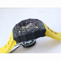 RM035-02 Real Forge Carbon Skeleton Dial Yellow Rubber Strap NH05A V3 ZF