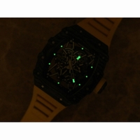 RM035-02 Real Forge Carbon Skeleton Dial Yellow Rubber Strap NH05A V3 ZF