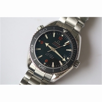 Omega Planet Ocean 45mm Ceramic Bezel Black Dial Orange Number Bracelet BP A8500