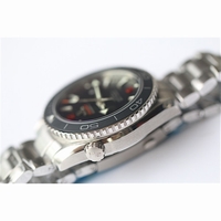 Omega Planet Ocean 45mm Ceramic Bezel Black Dial Orange Number Bracelet BP A8500