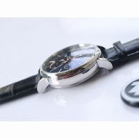 IW391001 Portofino Chrono Gold Markers Blue Dial Leather Strap A7750 ZF