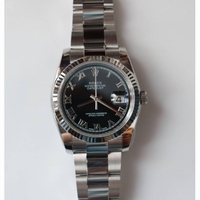 DateJust 36 SS 116234 1:1 Best Edition Black Dial Roman Markers SS  Bracelet ARF SH3135