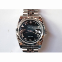 DateJust 36 SS 116234 1:1 Best Edition Black Dial Roman Markers SS  Bracelet ARF SH3135