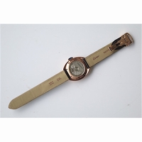 CLe DE CARTIER 35mm RG White Dial Leather V6F MYOTA 9015