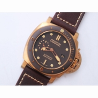 PAM 968 Real Bronzo Case Real Brown Ceramic Bezel 1:1 Best Edition Brown Distressed Calfskin Strap VSP9000 VSF