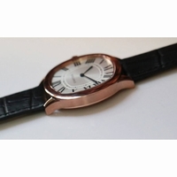 Drive De Cartier Extra-Flat RG/LE White Jap Qtz
