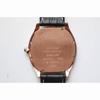 Drive De Cartier Extra-Flat RG/LE White Jap Qtz