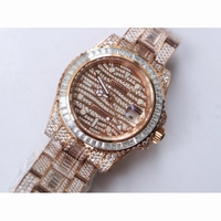 GMT Master II 116769 BRIL RG Full Diamonds Watch A2836 TWF