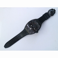 Vanguard V45 All Black DLC Black Dial Black Rubber Strap MIYOTA 9015 ZF