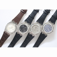 AP Royal Oak 15300 Auto Leather *4 Dials* A2824 BP
