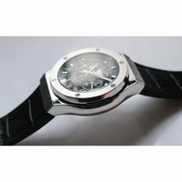 Classic Fusion 45mm Skeleton Watch Chronograph Gummy Leather 
