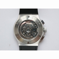 Classic Fusion 45mm Skeleton Watch Chronograph Gummy Leather 