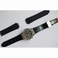 Classic Fusion 45mm Skeleton Watch Chronograph Gummy Leather 