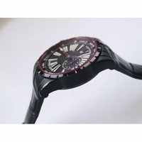 Excalibur DBEX0542 DLC Black Dial Black Leather Strap Micro Rotor Movement TBF