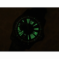 Excalibur DBEX0542 DLC Black Dial Black Leather Strap Micro Rotor Movement TBF