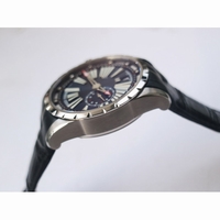 Excalibur DBEX0543 Titanium Blue Dial Black Leather Strap Micro Rotor Movement TBF