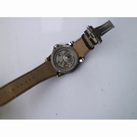 Excalibur DBEX0543 Titanium Blue Dial Black Leather Strap Micro Rotor Movement TBF