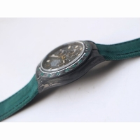 Daytona DIW Carbon Black Carbon Dial Green Nylon Strap Real Gold Pusher & Crown A4130