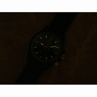 Daytona DIW Carbon Black Carbon Dial Green Nylon Strap Real Gold Pusher & Crown A4130