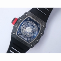 RM035-02 Real NTPT Skeleton Dial Black Rubber Strap NH05A V3 ZF