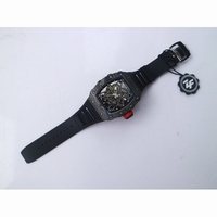 RM035-02 Real NTPT Skeleton Dial Black Rubber Strap NH05A V3 ZF