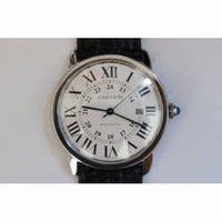 Ronde Solo de Cartier 42mm 1:1 Best Edition White Dial Leather Strap MIYOTA 9015 ZF 