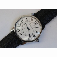 Ronde Solo de Cartier 42mm 1:1 Best Edition White Dial Leather Strap MIYOTA 9015 ZF 