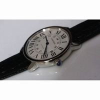 Ronde Solo de Cartier 42mm 1:1 Best Edition White Dial Leather Strap MIYOTA 9015 ZF 