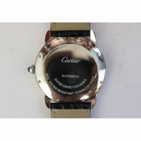 Ronde Solo de Cartier 42mm 1:1 Best Edition White Dial Leather Strap MIYOTA 9015 ZF 