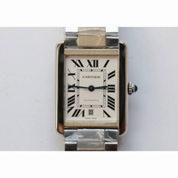 Tank Solo 31mm SS 1:1 Best Edition White Dial SS Bracelet MIYOTA 9015 ZF