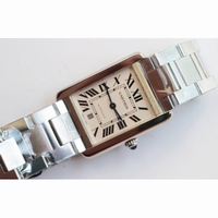 Tank Solo 31mm SS 1:1 Best Edition White Dial SS Bracelet MIYOTA 9015 ZF