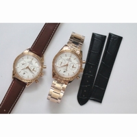 Longines PrimaLuna Two Tone RG MOP Dial Bracelet Quartz