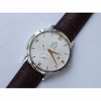 De Ville Prestige Real PR SS YG Markers White Dial Leather Strap MIYOTA 9015 ZF