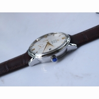 De Ville Prestige Real PR SS YG Markers White Dial Leather Strap MIYOTA 9015 ZF