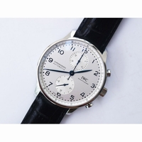 Portuguese Chrono IW371606 Blue Dial Leather Strap A69355 ZF