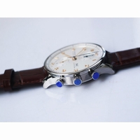 Portuguese Chrono IW371604 White Dial Brown Leather Strap ZF A69355