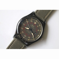 IWC IW324702 Mark XVIII Real Ceramic Green Dial Nylon Leather A2892 MKF