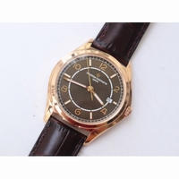 Fiftysix RG 40mm Brown Dial Brown Leather Strap A1326 ZF