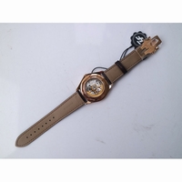 Fiftysix RG 40mm Brown Dial Brown Leather Strap A1326 ZF