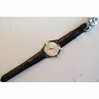 Master Grande Ultra Thin 1548420 SS 1:1 Best Edition White Dial Black Leather Strap A899/1 ZF 