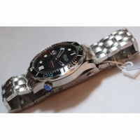 Seamaster 300M 2016 Olympic SS 1:1 Best Edition Black Textured Dial Ceramic Bezel Bracelet A2824 JHF
