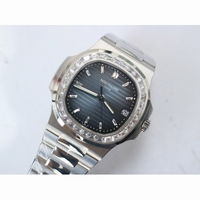 Nautilus 5711 SS 1:1 Best Edition White Dial Diamonds Markers and Bezel SS Bracelet 324CS Free box  PPFV3