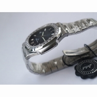 Nautilus 5711 SS 1:1 Best Edition White Dial Diamonds Markers and Bezel SS Bracelet 324CS Free box  PPFV3