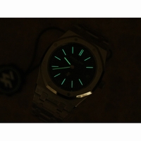 Royal Oak 39mm 15202 SS 1:1 Best Edition Blue Textured Dial SS Bracelet ZF  A2121