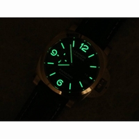 PAM 1112 V GMT RG 1:1 Best Edition Blue Dial Blue Leather Strap P.9011 Super Clone VSF