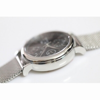 Portofino Chrono Black Dial Mesh Bracelet A7750